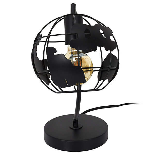 Lampe - Home Deco Factory - Globe - Métal - Noir