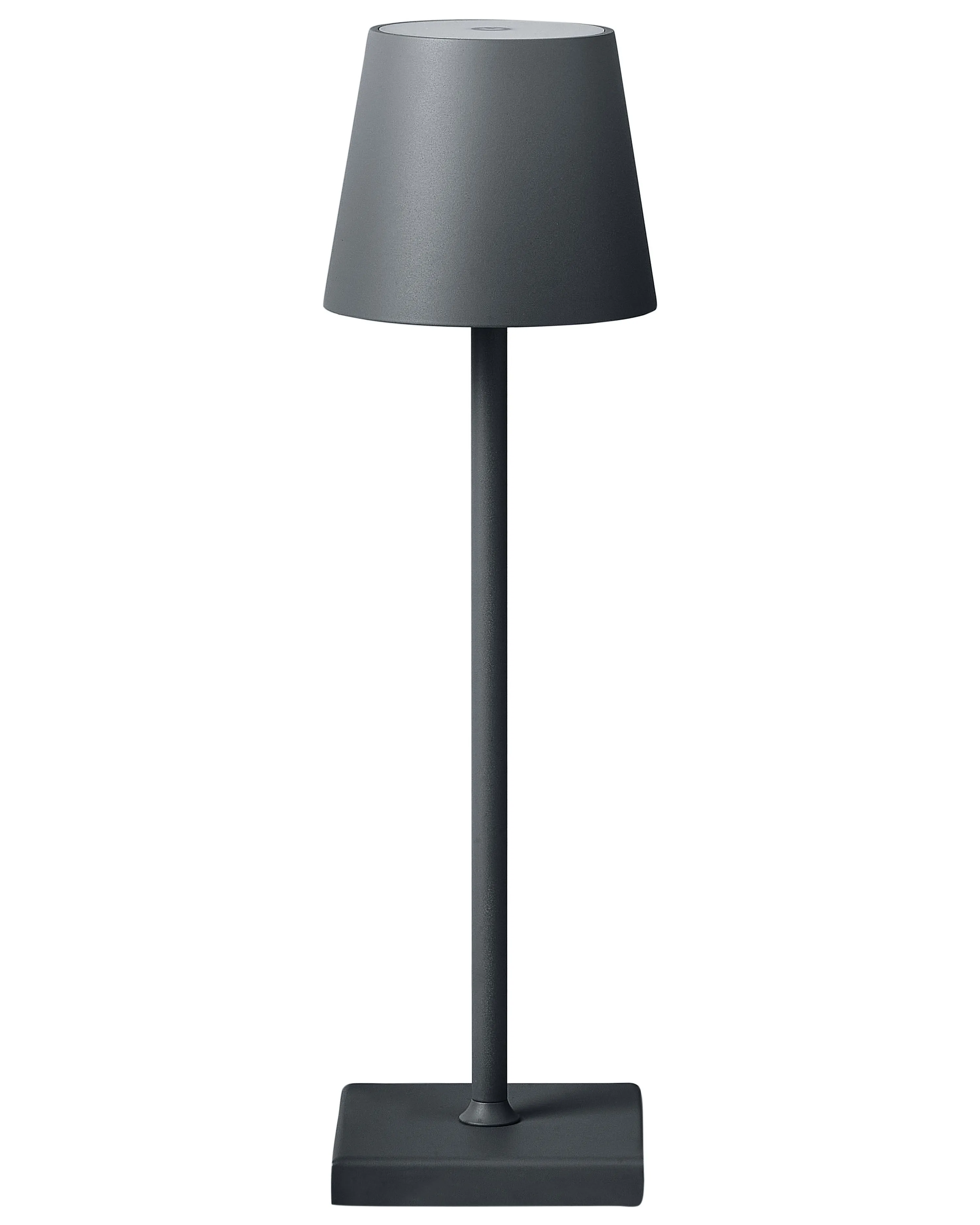 Wireless LED Table Lamp BACEIRO with Dimmer Metal Dark Grey