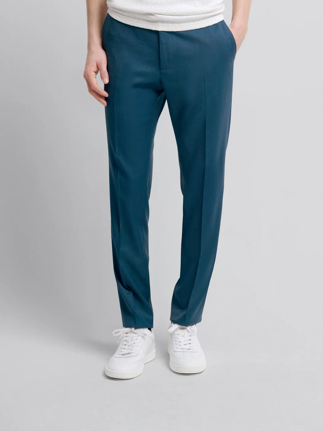 Pantalon de costume slim en laine