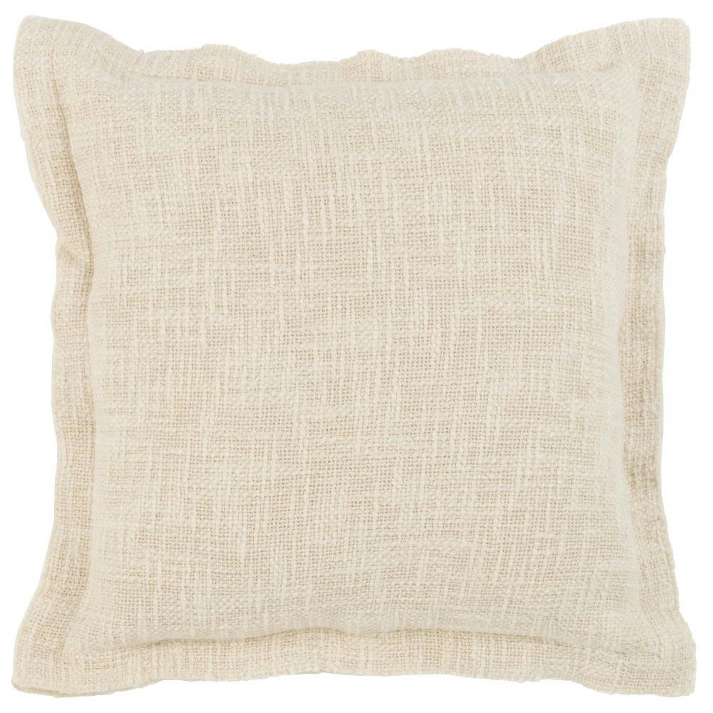 ROSHAN - Housse de coussin en coton blanc, 40x40