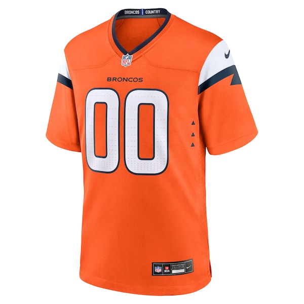 Denver Broncos Nike Custom Game Jersey - Orange