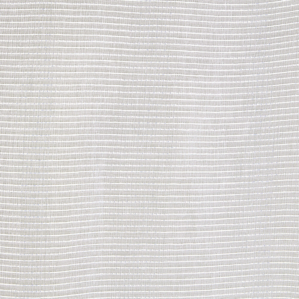 Voilage à oeillets rayures horizontales finition broderie blanc