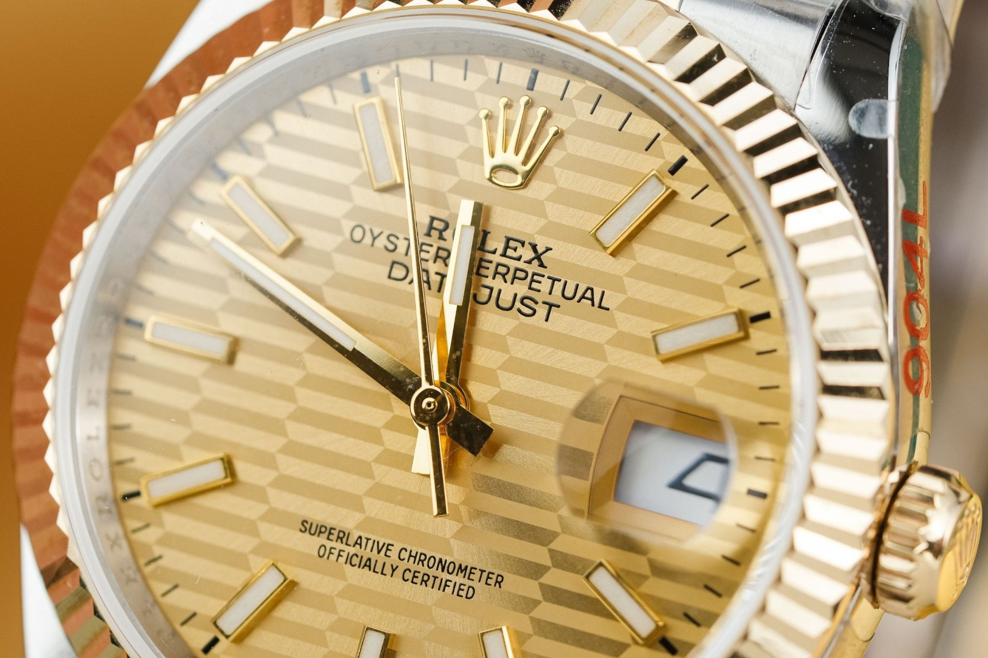 Rolex Datejust 126233 SS/YG Plated Fluted Champagne Dial 36mm Jub Super Clone