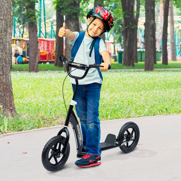 Kinderroller, Hinterbremse, LxBxH: 120x52x88 cm, schwarz