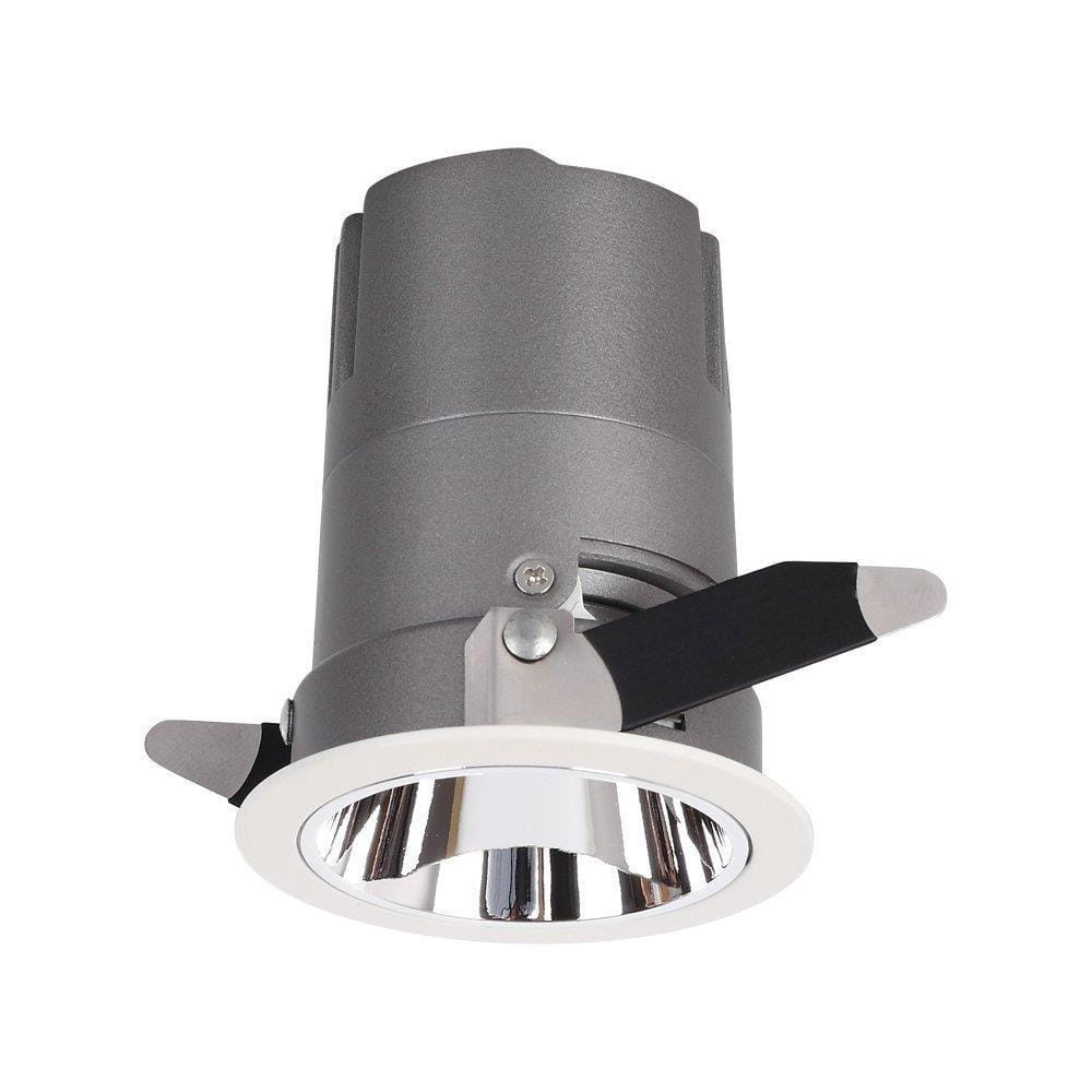 Oprawa wpuszczana COB okrągła biało-srebrna LED 6W 4000K 400lm IP20 V-TAC