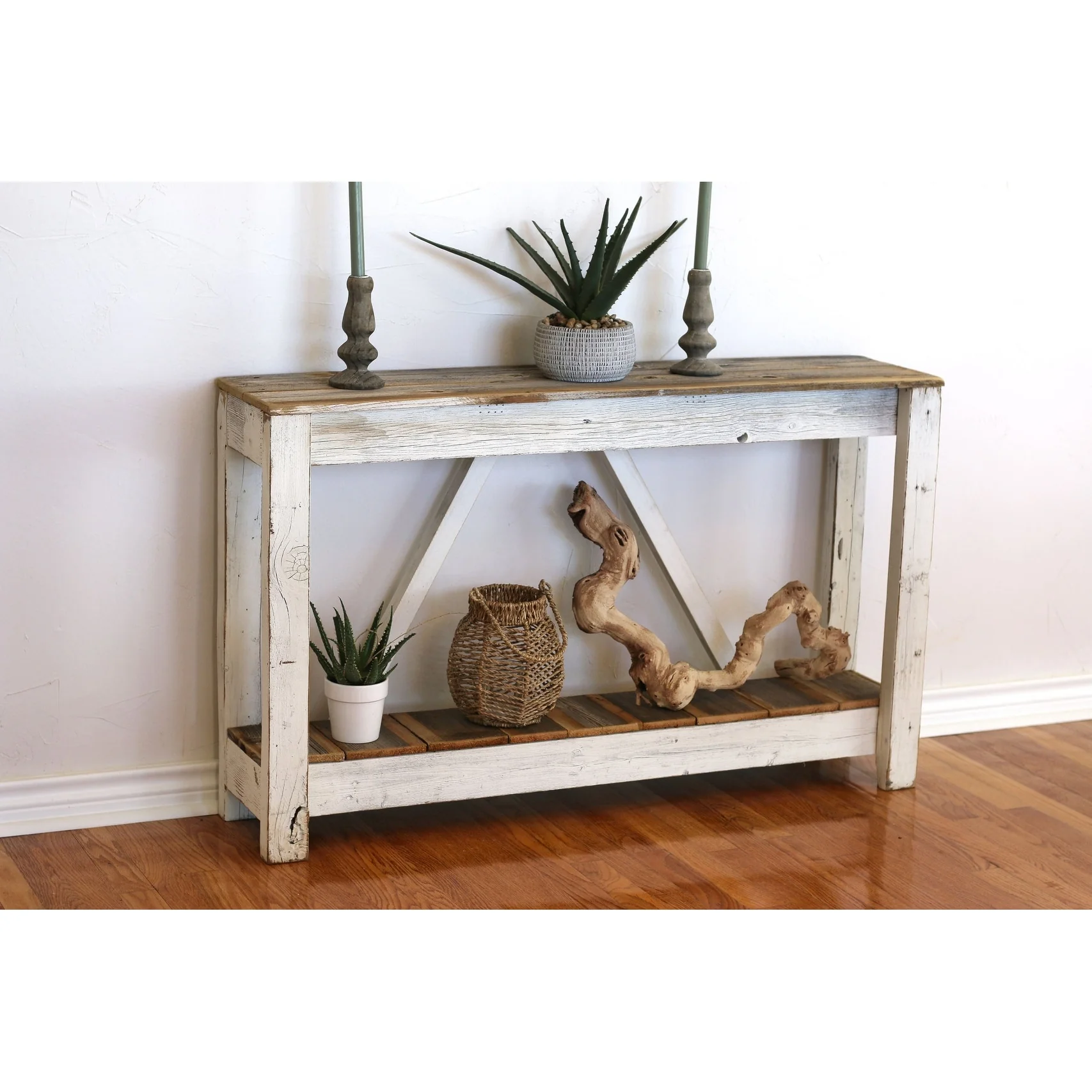 White Combo A-Frame Console