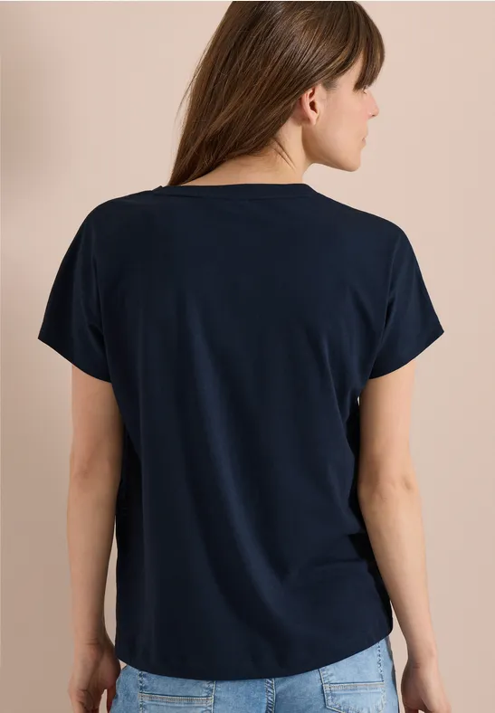 T-Shirt mit Rundhals und Frontprint