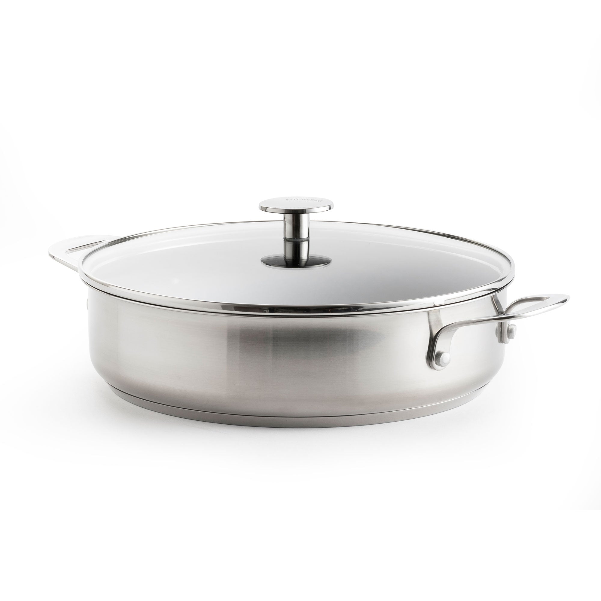 KitchenAid Stainless Steel Hapjespan met Deksel Ø 28 cm