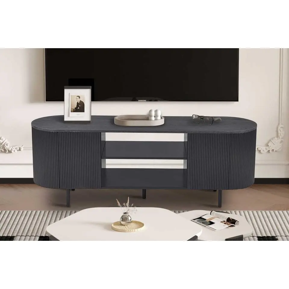 tv-meubel Lagos - 160 x 45 x 58 cm - Donkerbruin