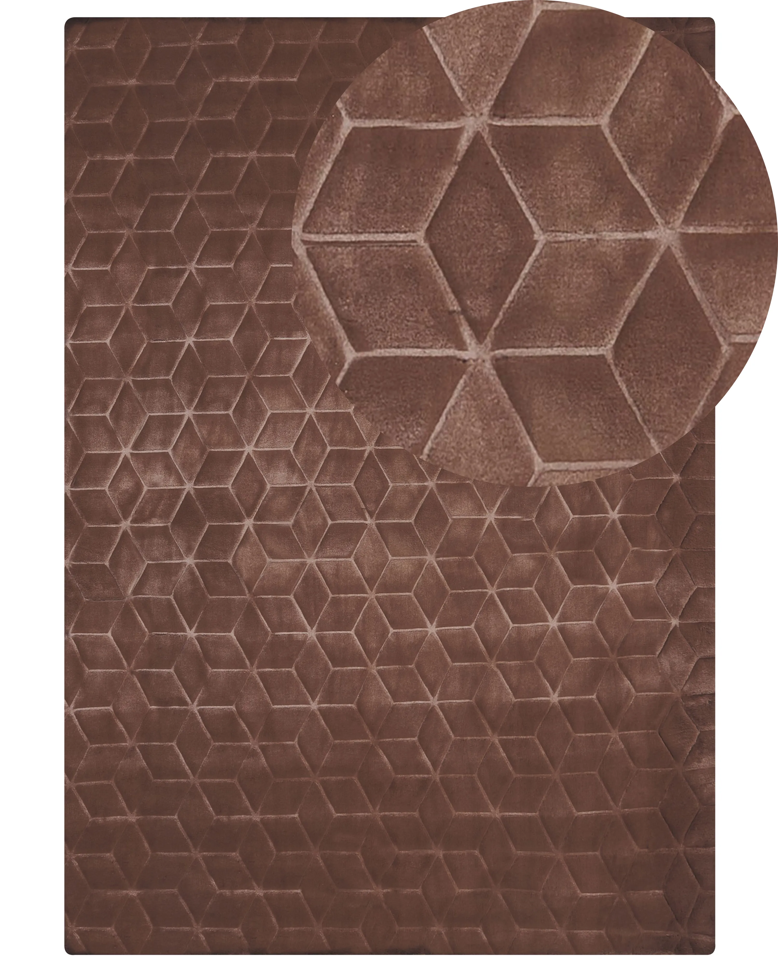 Faux Fur Rug THATTA Brown 160 x 230 cm
