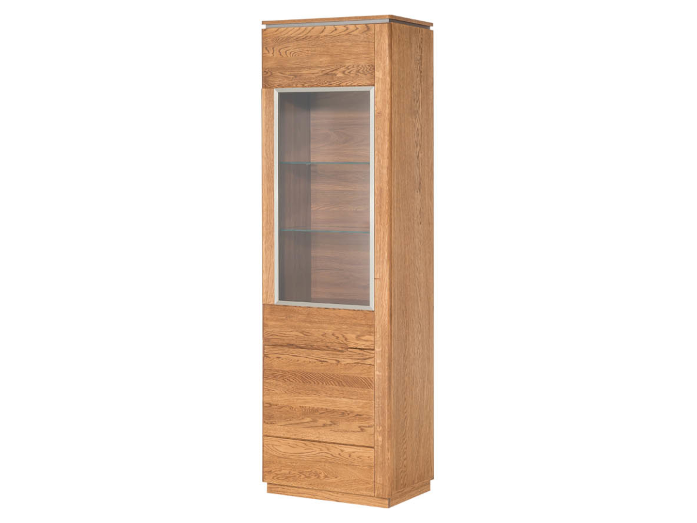 Witryna Montenegro-10 58 cm z drzwiami lewostronnadąb rustical