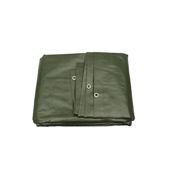 Bâche de protection étanche 5 x 3 m Verte Résistance Anti UV VITO