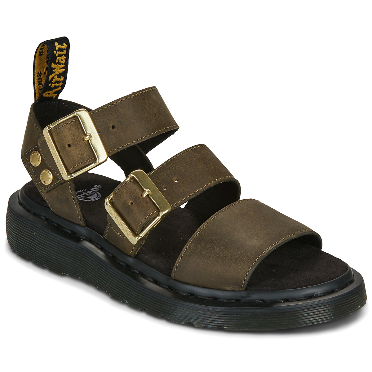 Dr. Martens - Gryphon Strap Sandal DMs Olive Wyoming - Kaki
