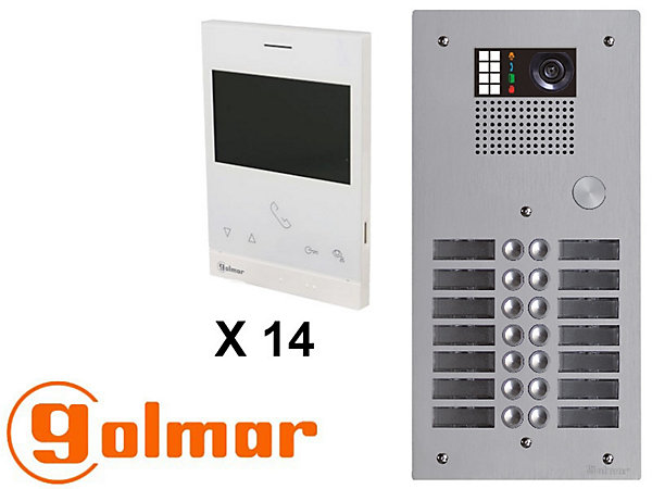 Kit visiophone avec 14 écrans GOLMAR Collectif