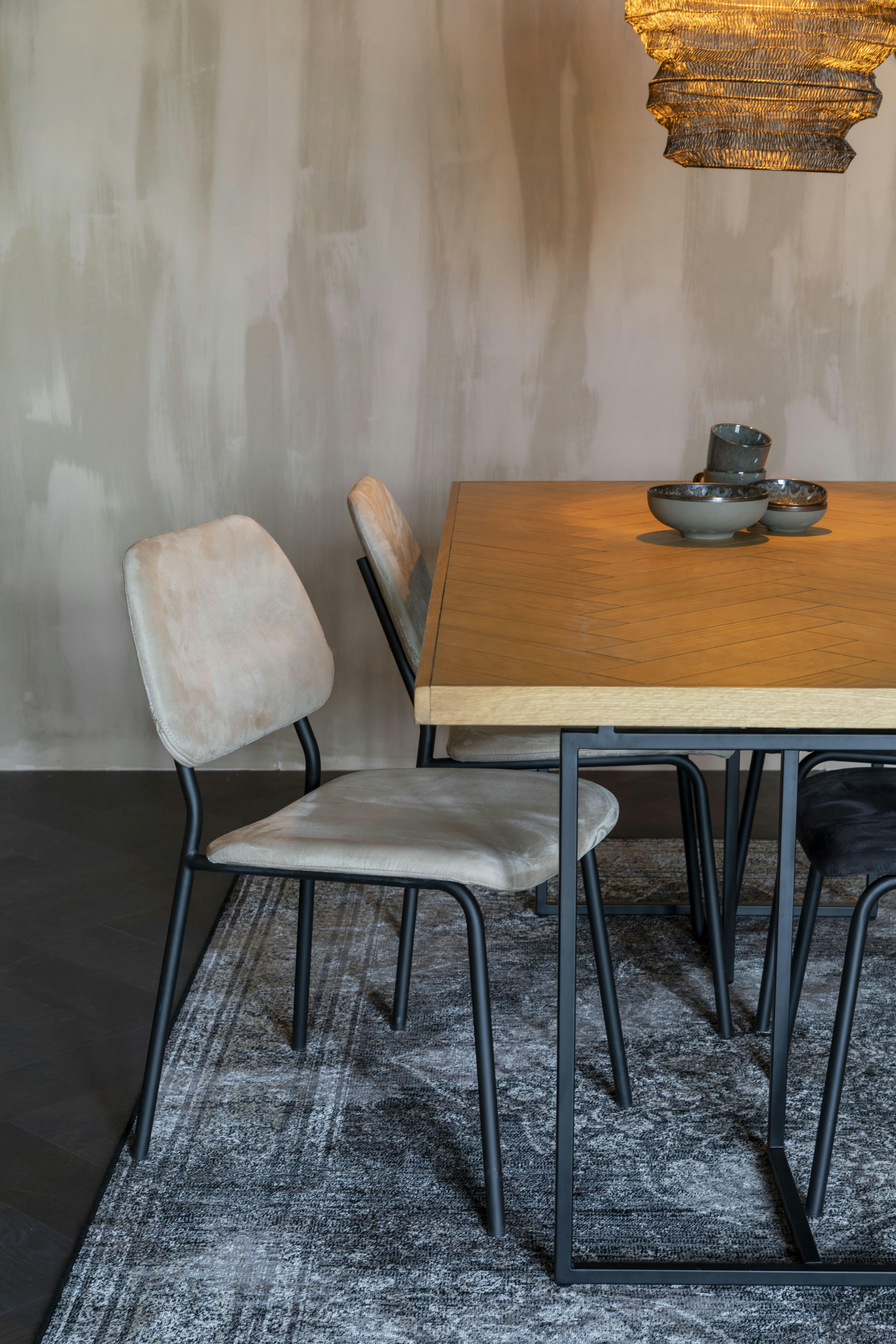 CLASS - Grande table en bois beige