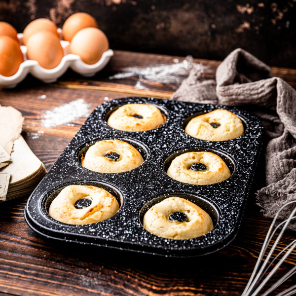 Forma do pieczenia 6 muffinów babeczek z powłoką nieprzywieralną KLAUSBERG