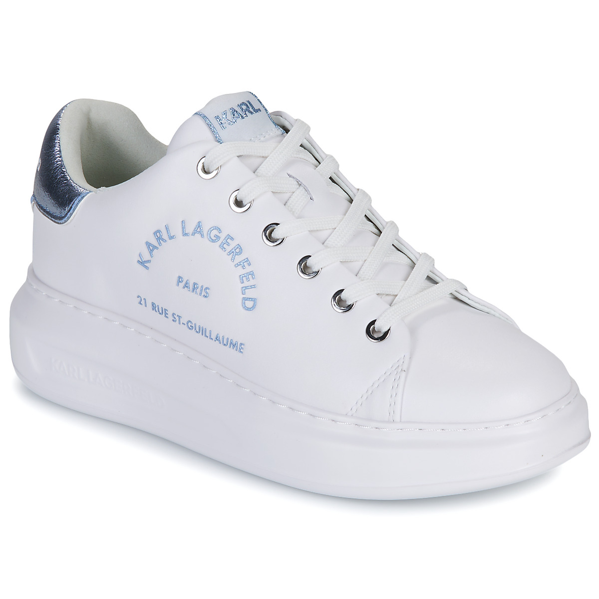 Karl Lagerfeld - KAPRI Metal Maison Glitter - White / Silver / Blue