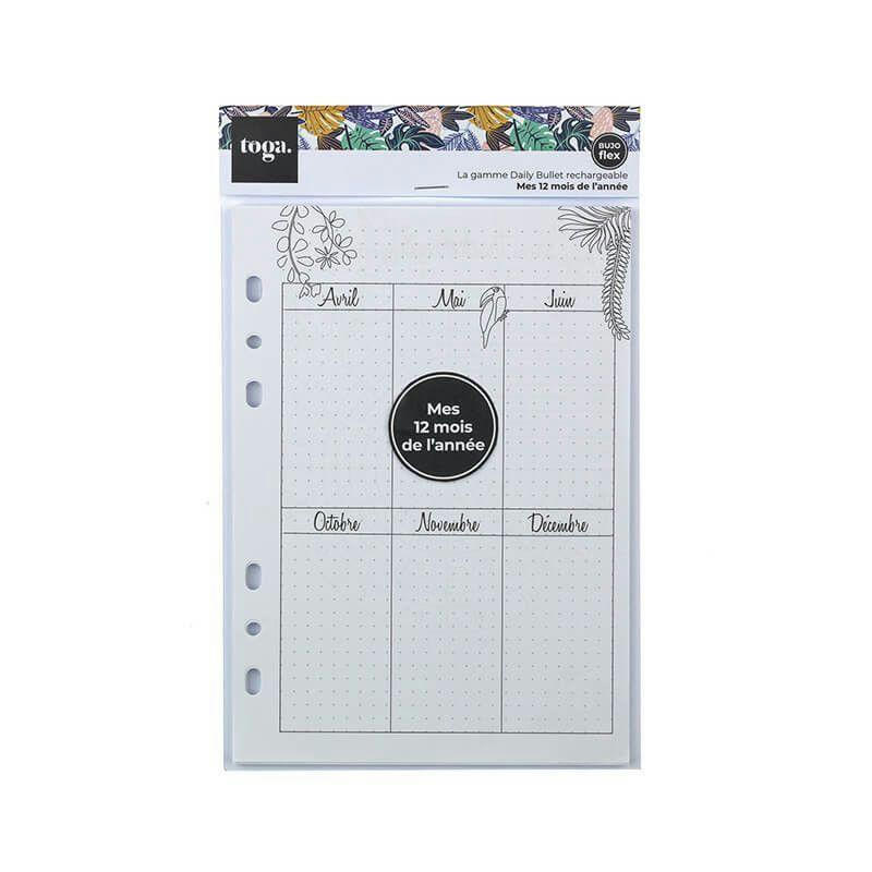 - Recharge bullet journal - pages mensuelles