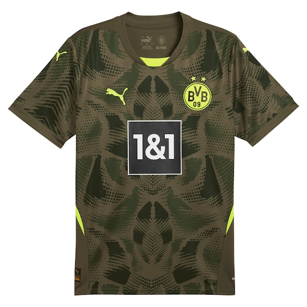 Borussia Dortmund Puma 2024/25 Replica Short Sleeve Goalkeeper Jersey - Olive
