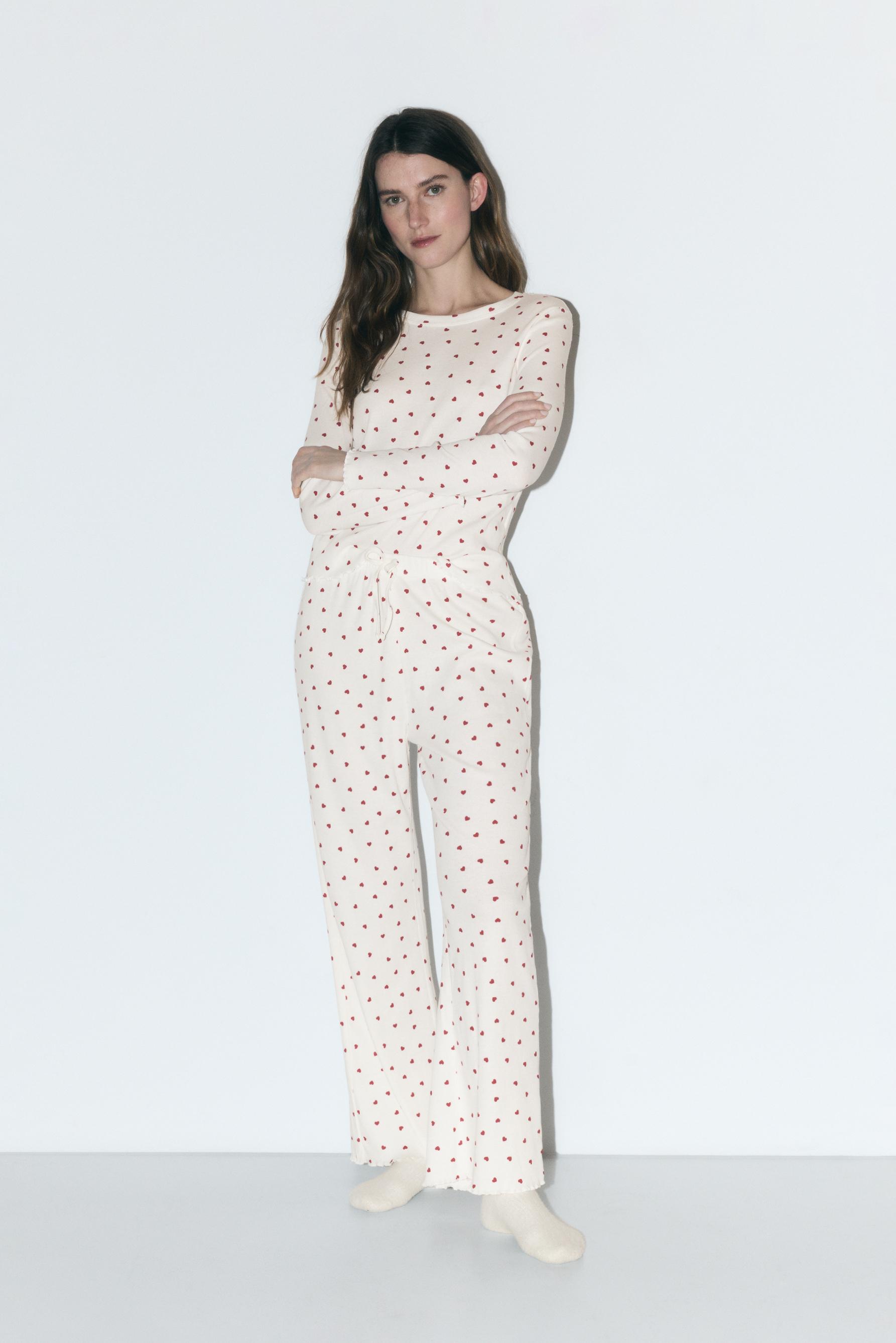 Pijama largo estampado