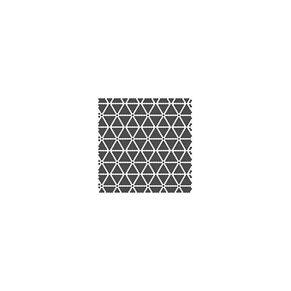 Mosaïque Art factory hexagone 2,6x2,2cm motif Sonata noir et blanc sur trame nylon 33,3x33,3cm Satiné boite de 1 m2