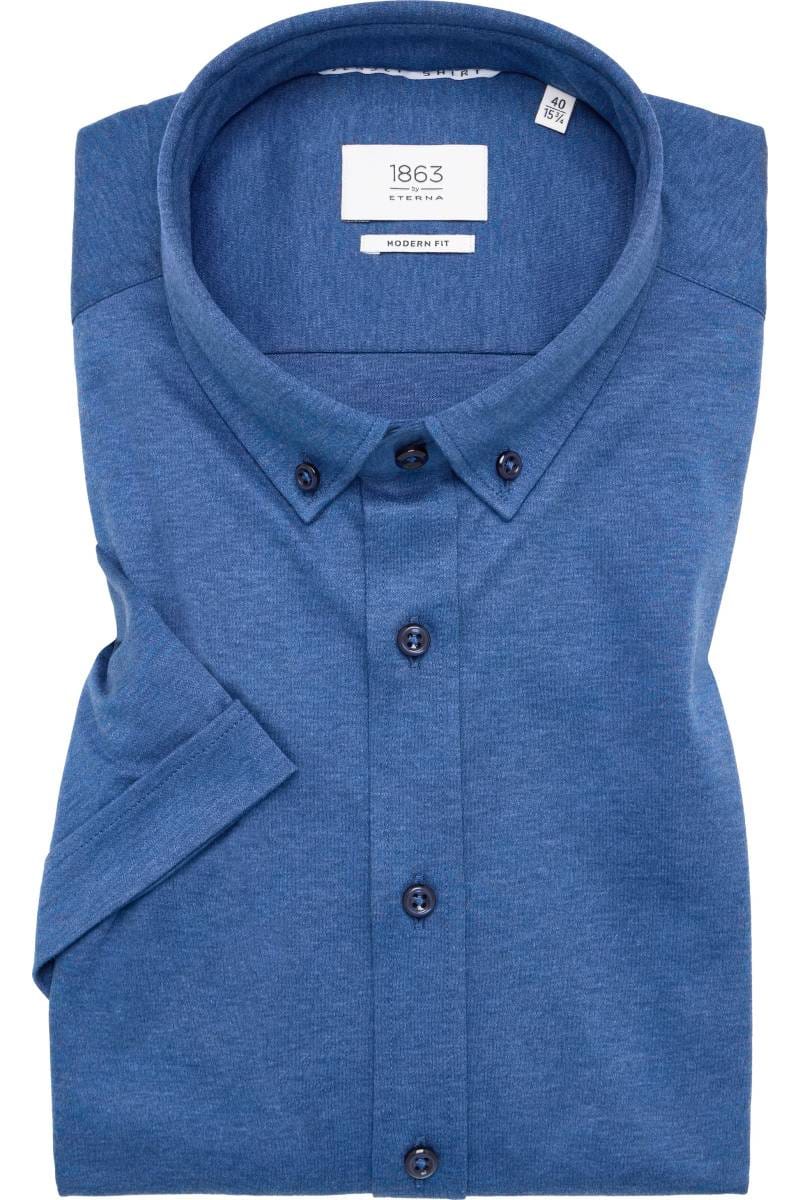 ETERNA 1863 Modern Fit Jerseyhemd dunkelblau, Einfarbig