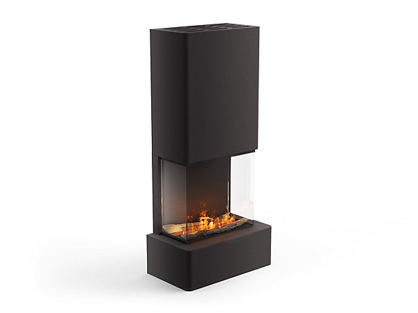 MF - Cheminee decorative panoramique a vapeur d eau pour interieur Aura avec telecommande