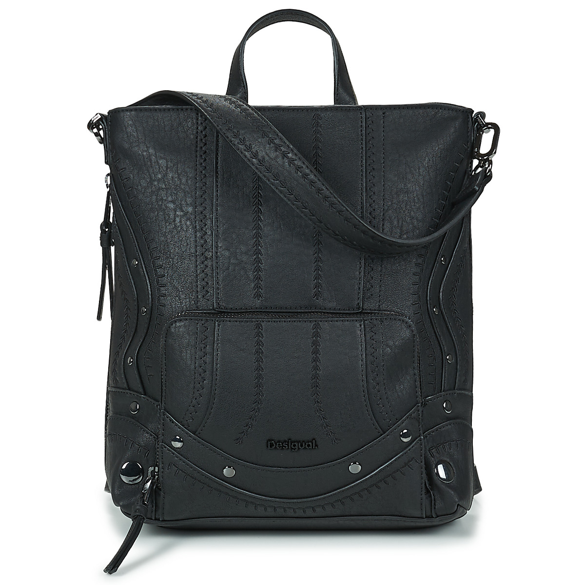 Desigual - BACKPACK EMBRO PATCH PRETORIA MINI - Black