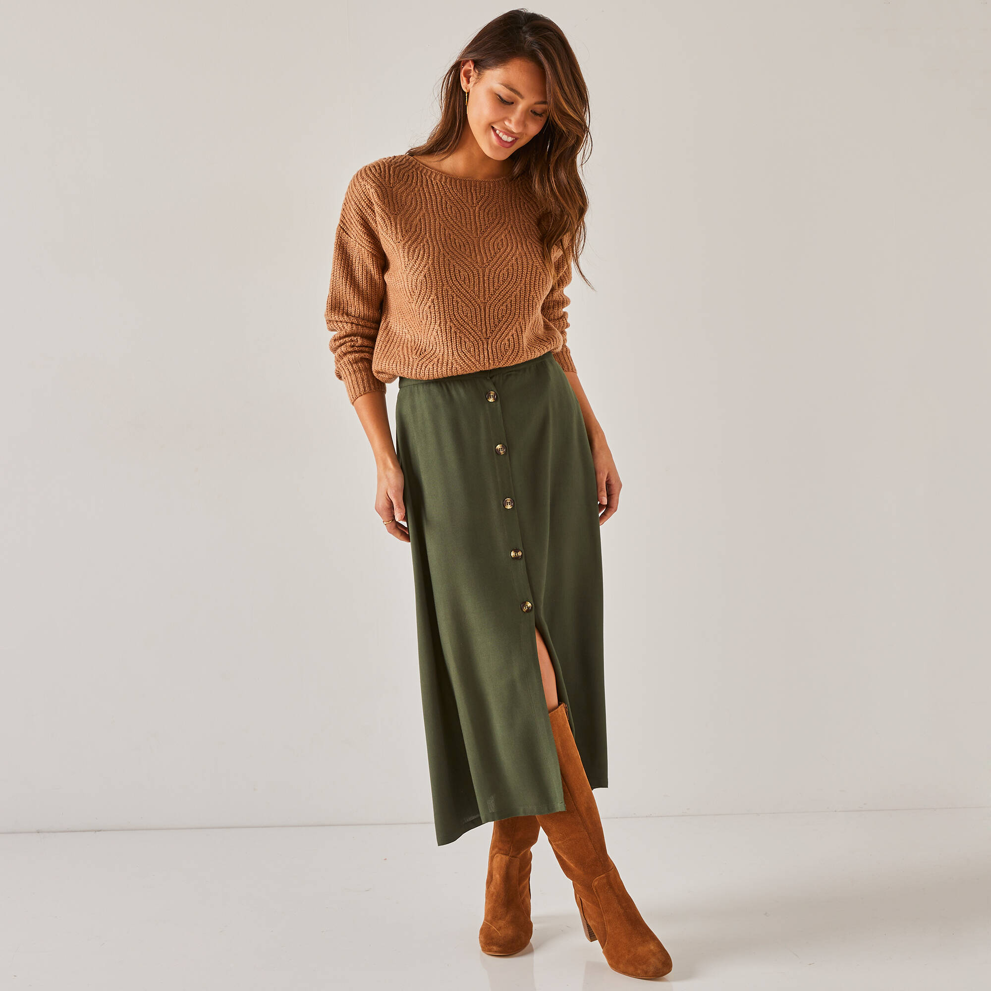 Pull spécial petites, maille perlée