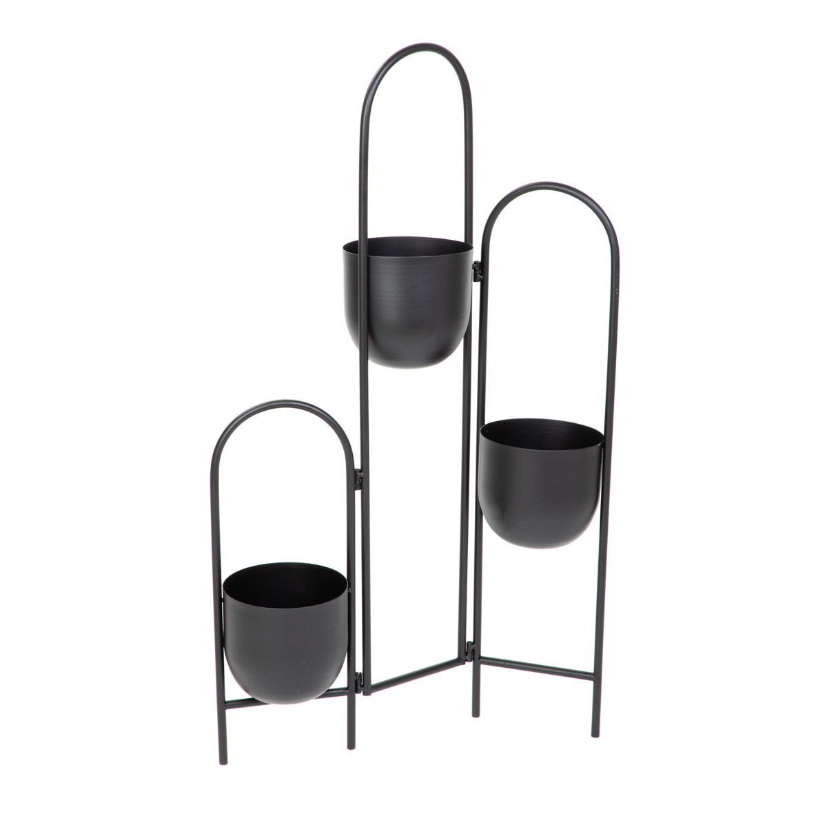 Kwietnik FLOERO metalowy czarny 49x14x80 cm HOMLA