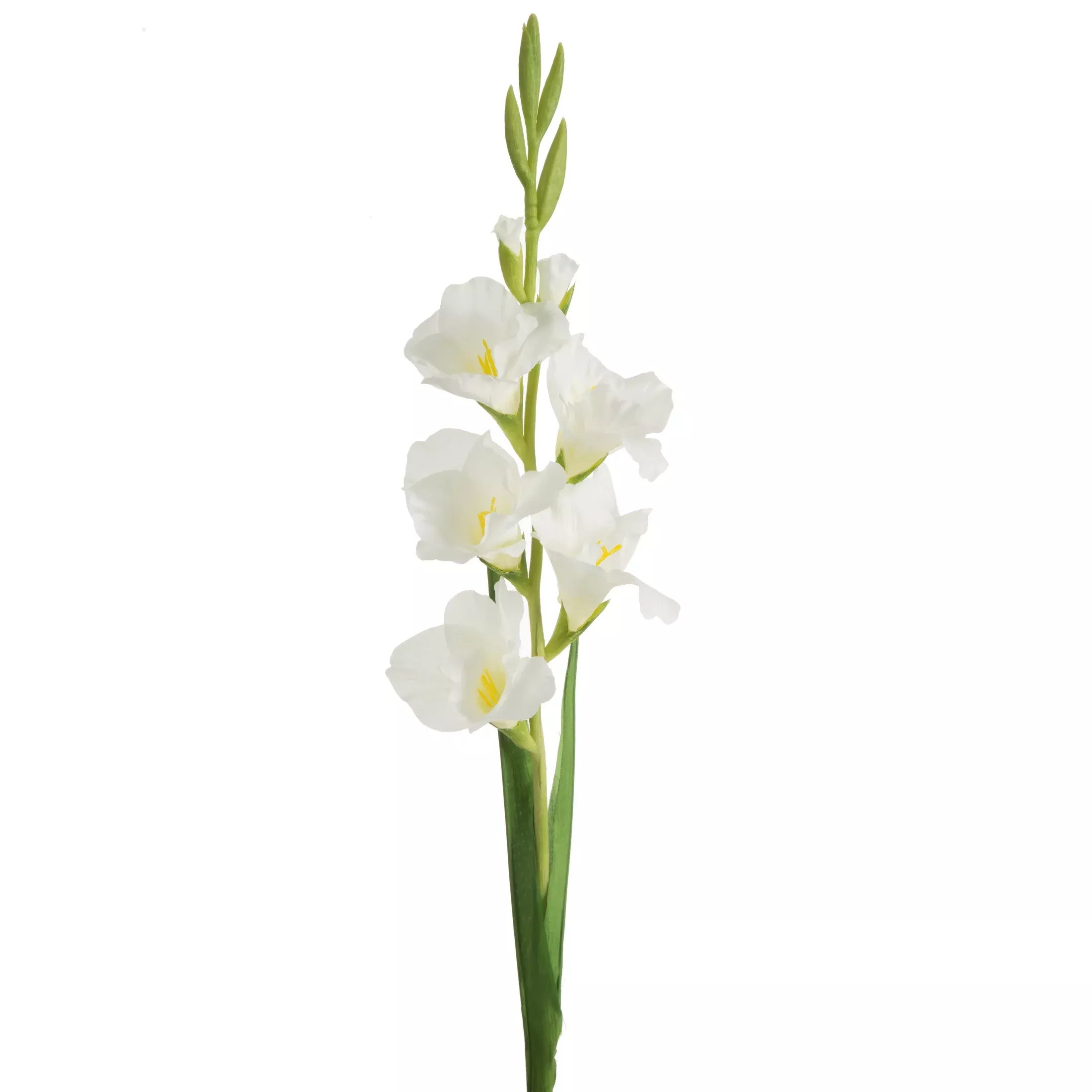 Kwiat sztuczny mieczyk kremowy 85 cm