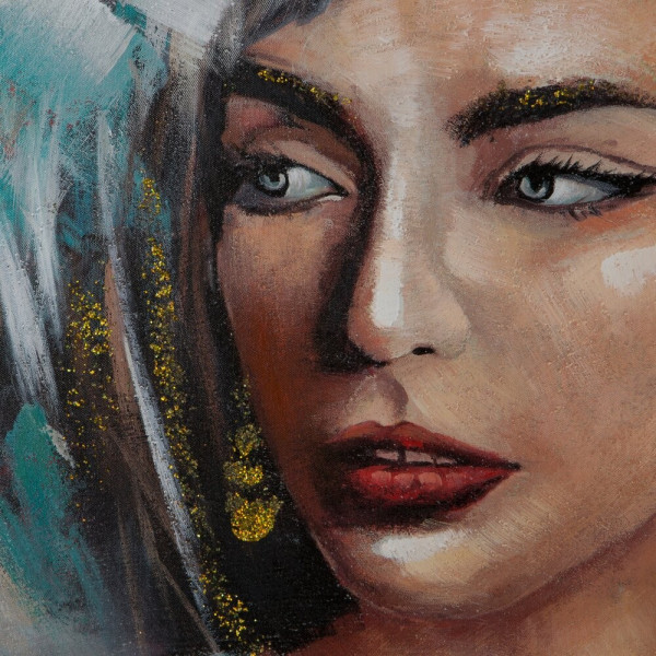 Obraz BELLE 80x120 cm - portret kobiety na płótnie