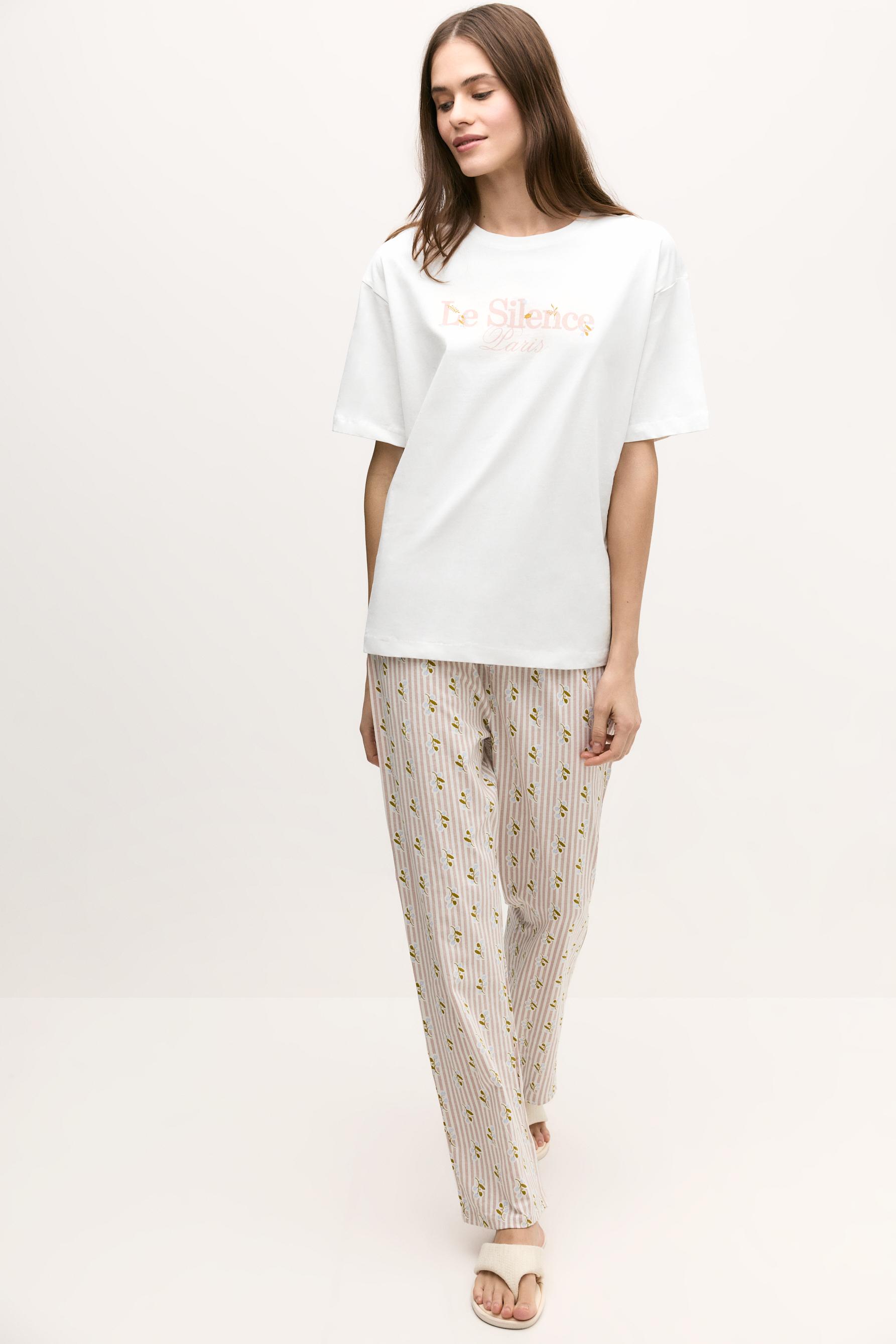 Pijama largo estampado
