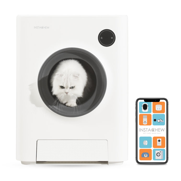 INSTACHEW Purrclean Automatic Cat Litter Box, Self-Cleaning, Smart Secure Multiple Cats Friendly