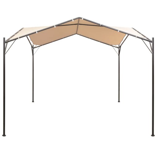 NNEVL Gazebo Pavilion Tent Canopy 3x3 m Steel Beige