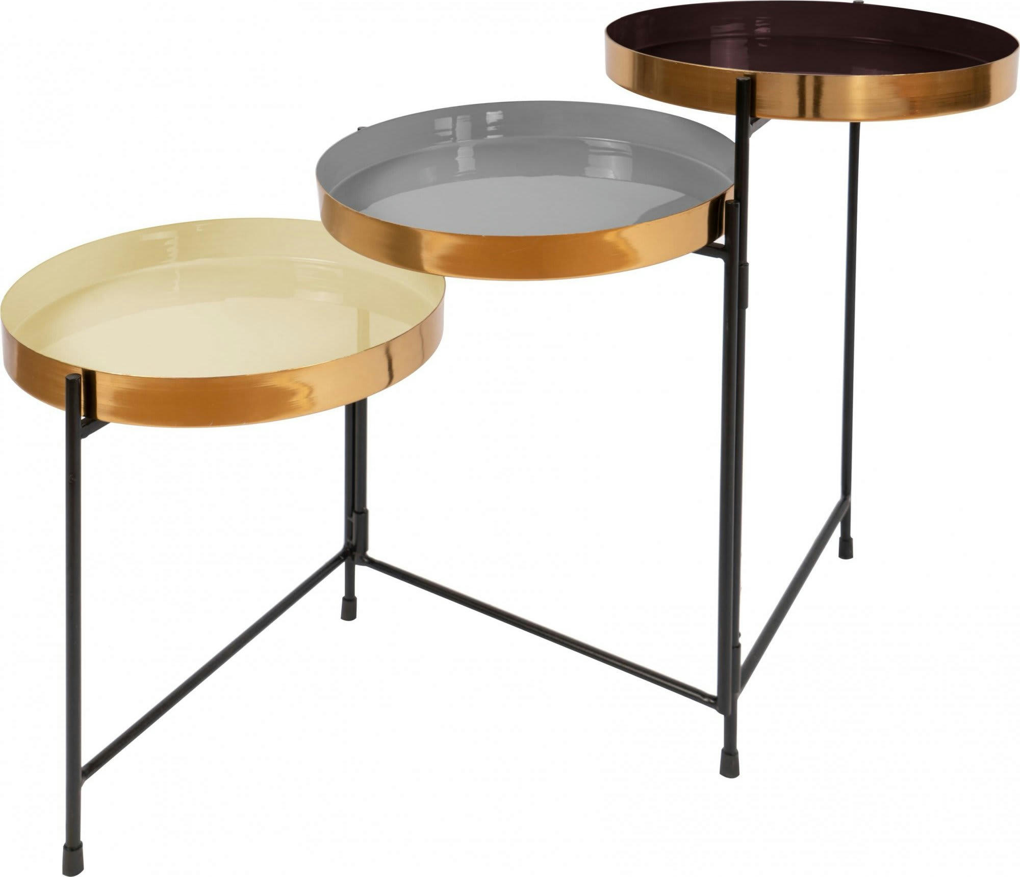 MRISON - Tables gigognes Métal Multicolore