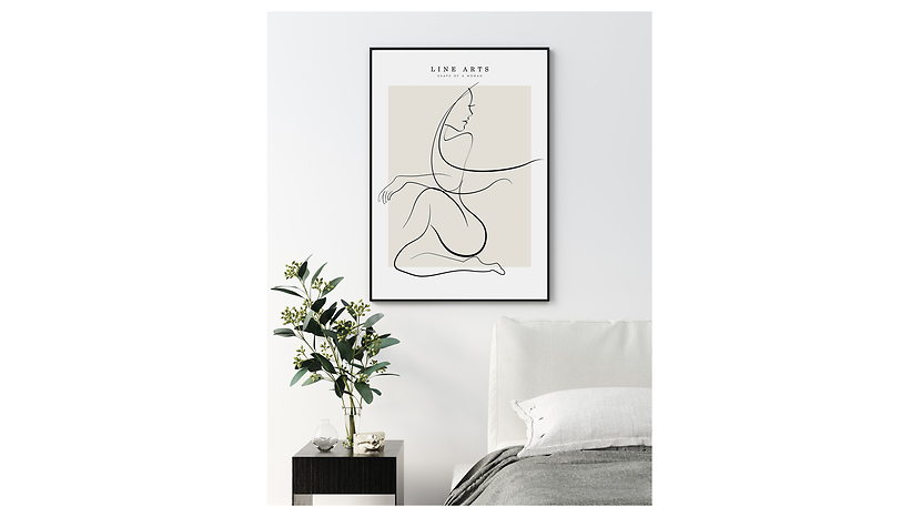 Obraz w ramie Woman Body Line No.1 53x73 cm