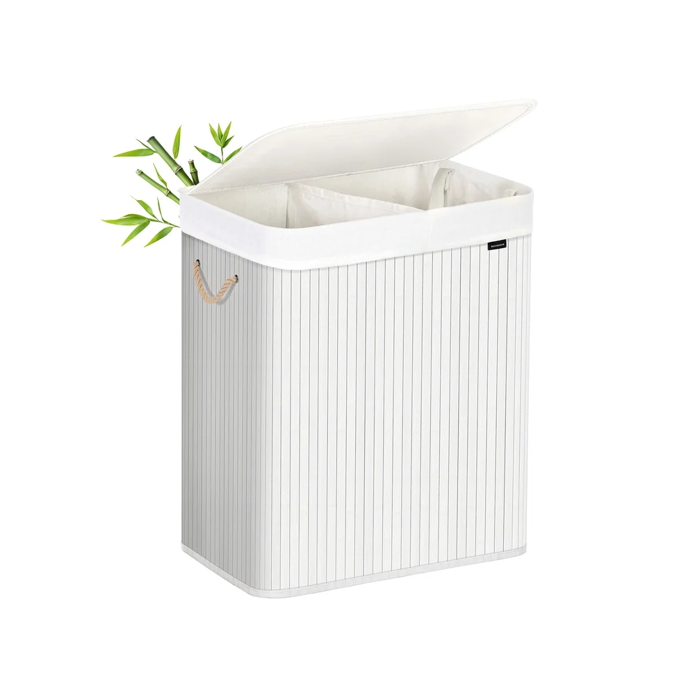 Panier à linge 2 compartiments pliable