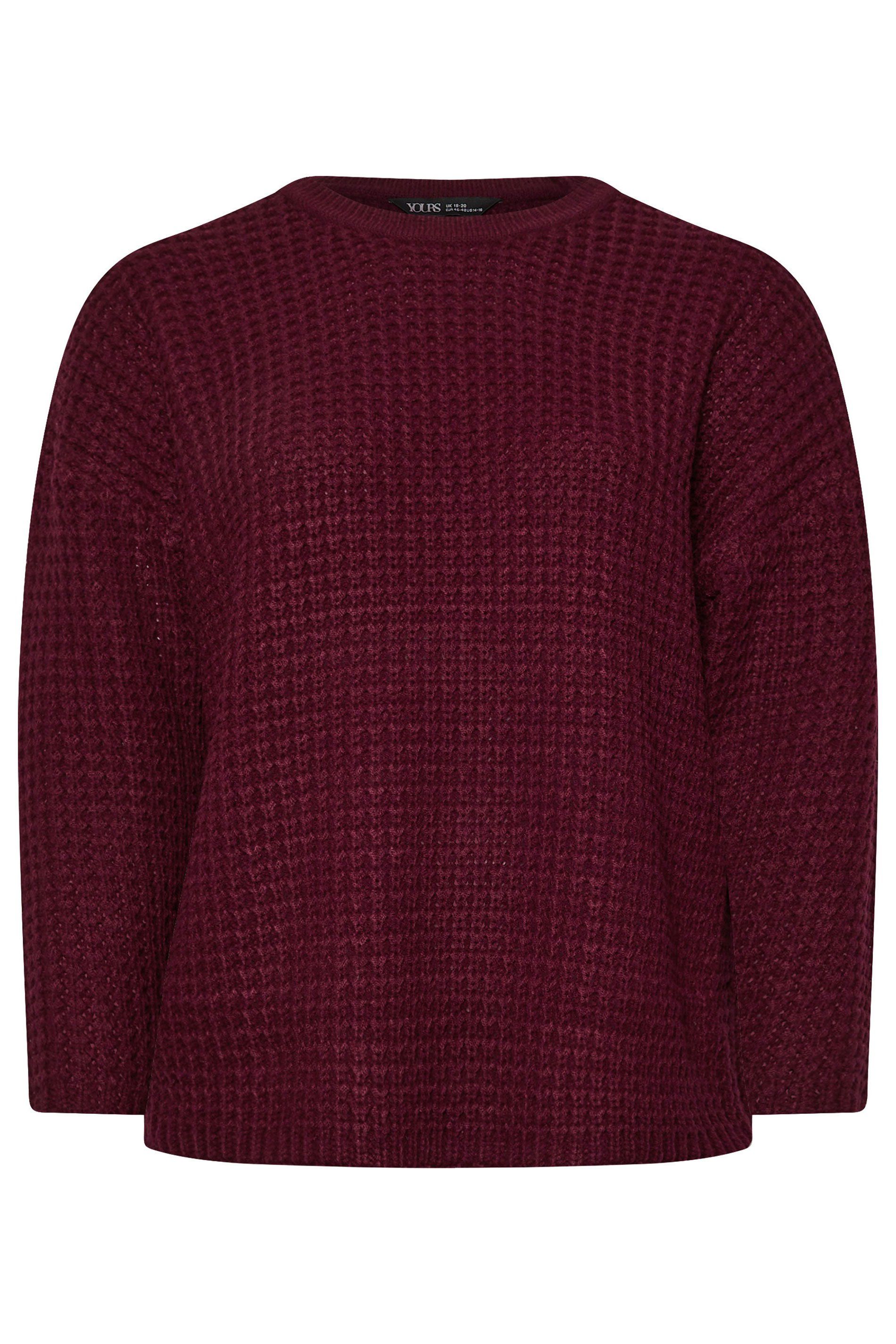 Yours Plus Size Waffle Knit Jumper