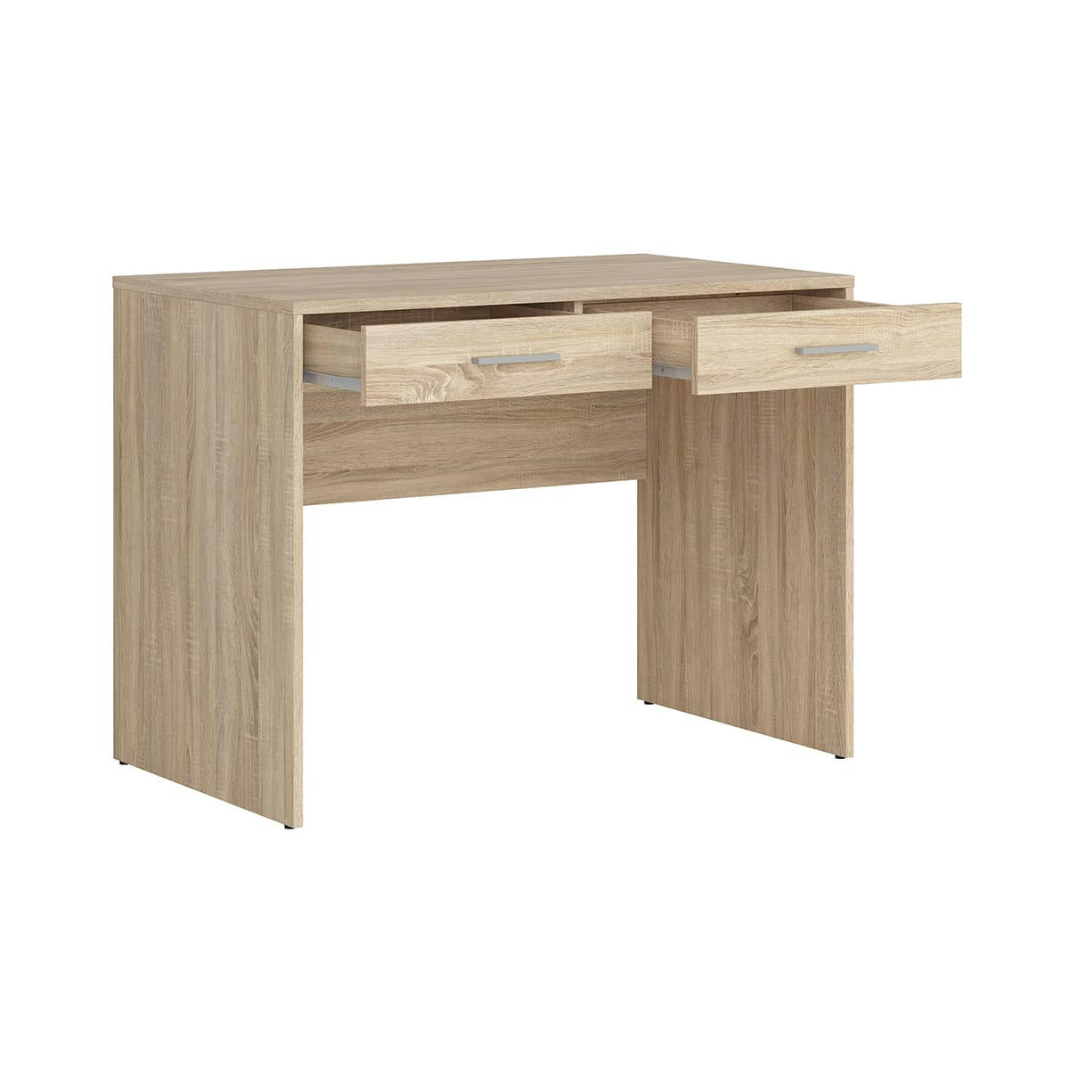 - Bureau 2 tiroirs stratifiés naturel
