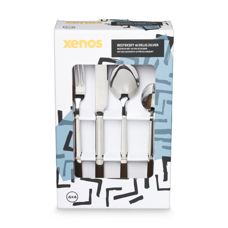Bestekset - zilver - 16-delig - 4 persoons