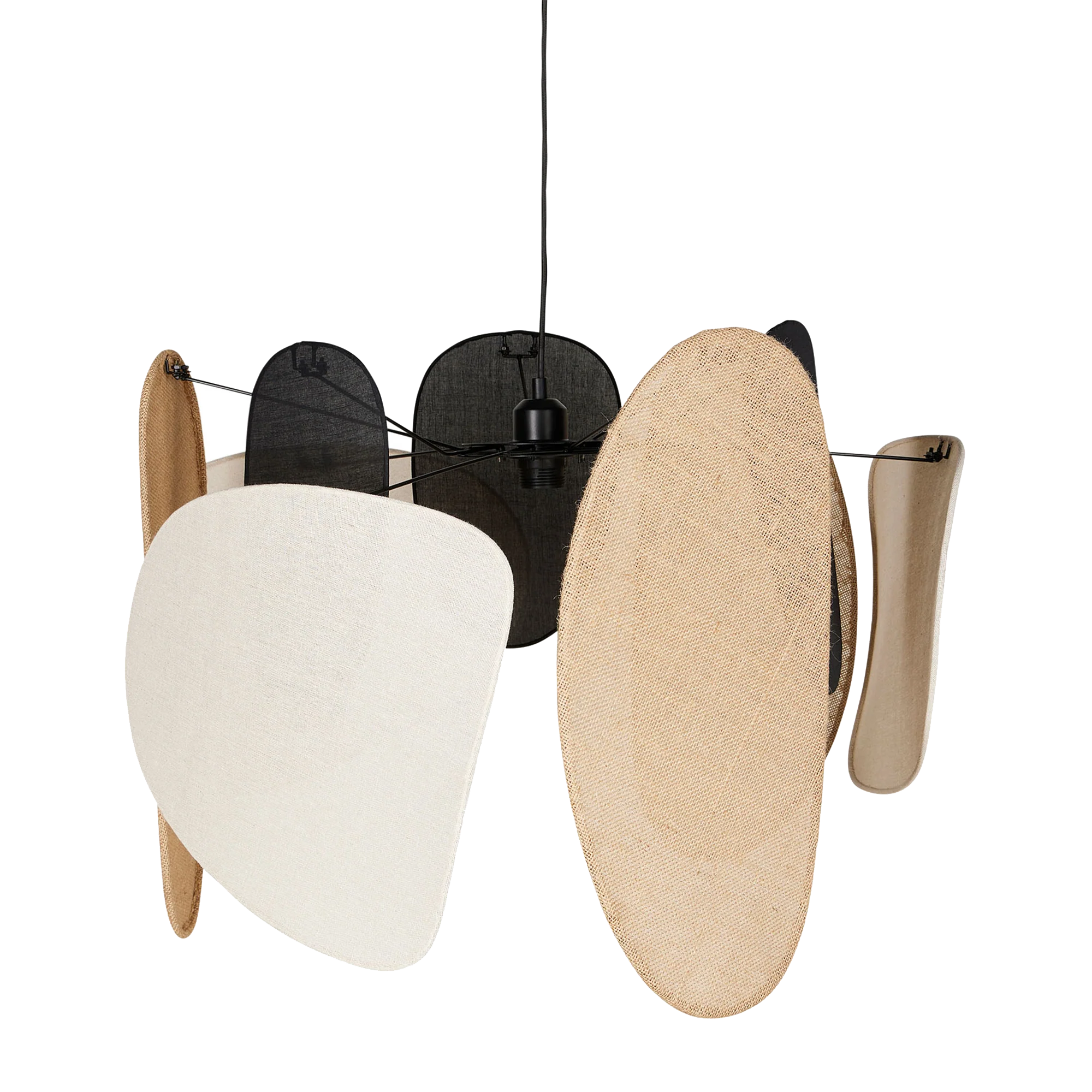 Ostaria Suspension ALMERIA beige noir marron 49 x 66 cm