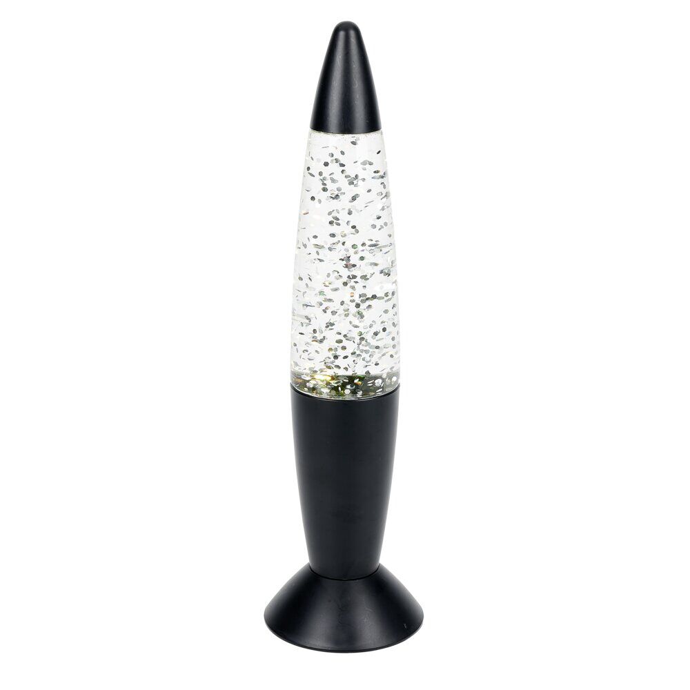 Lampe à paillettes changement de couleur Ø9xH35cm noir