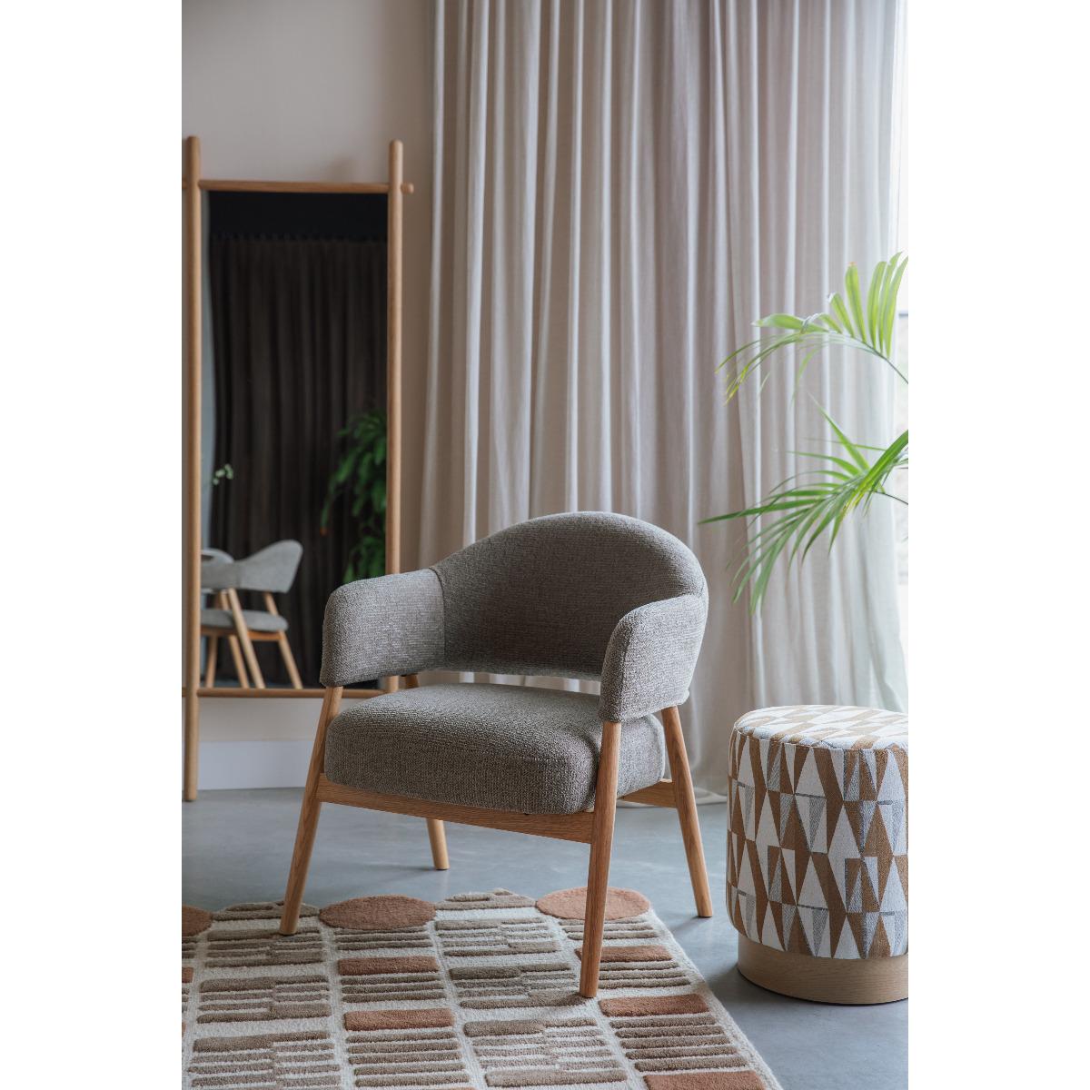 Puur - Clay fauteuil hout - donkerbruin