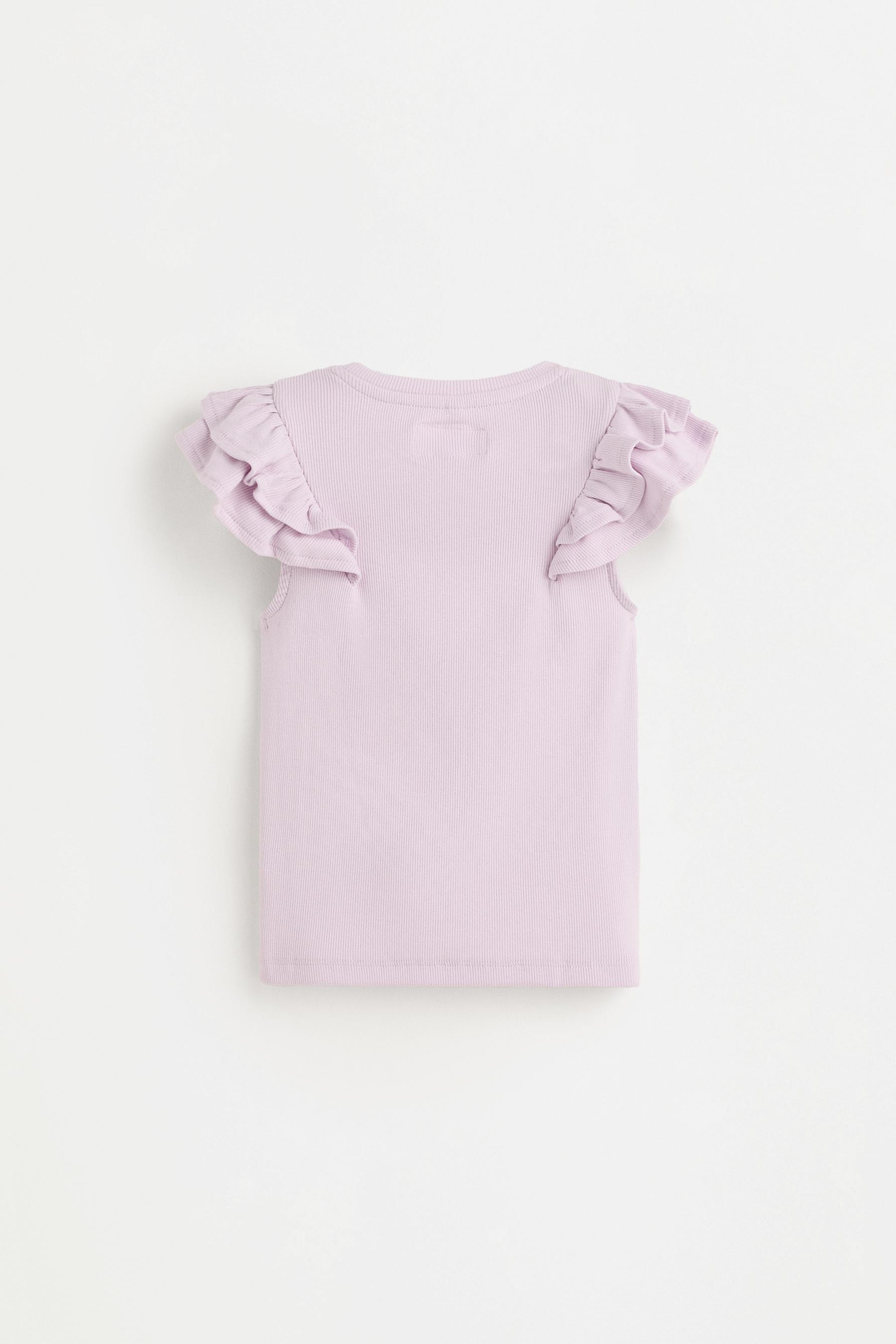 Camiseta canalé volantes