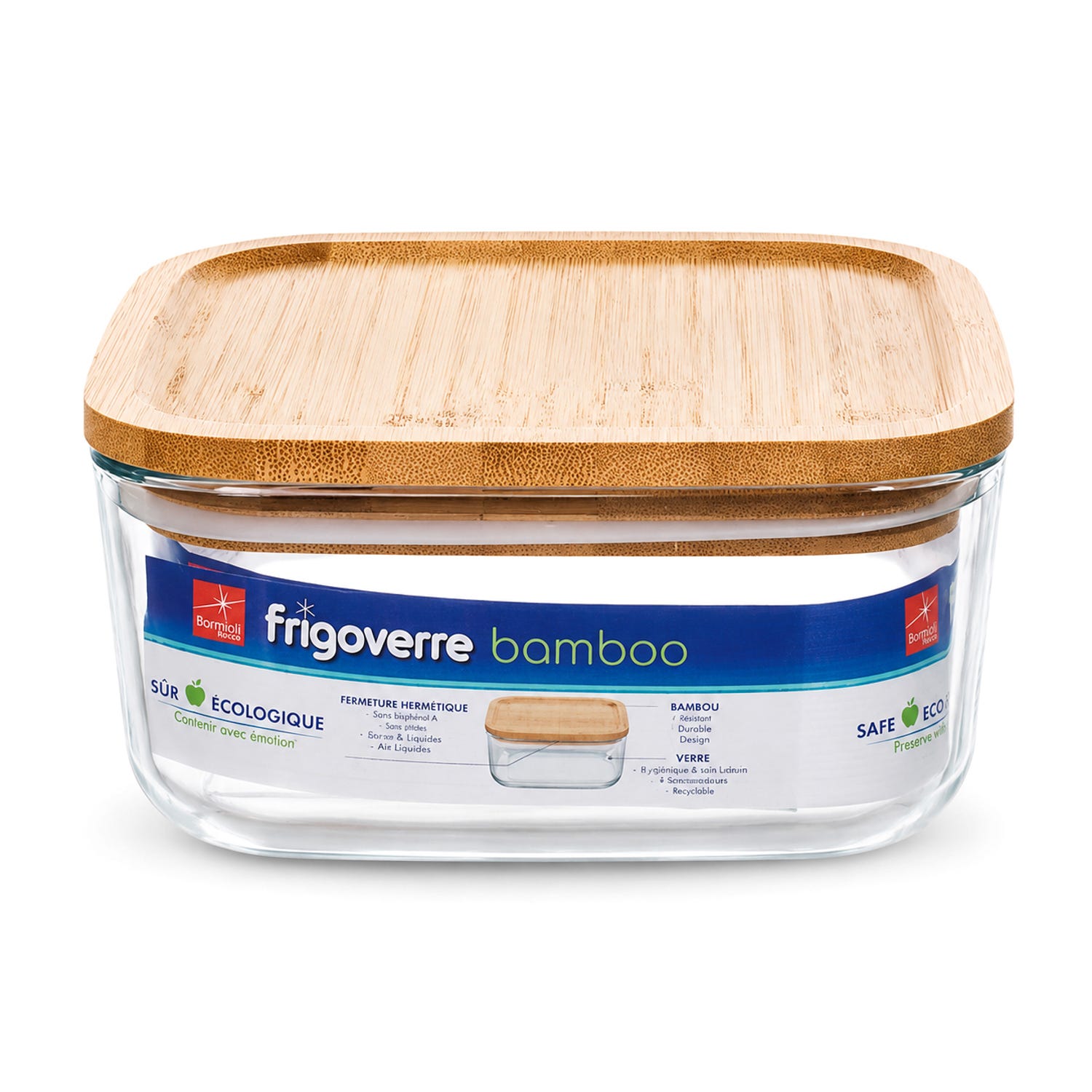 Contenitore alimentare vetro 19x19 cm Frigoverre