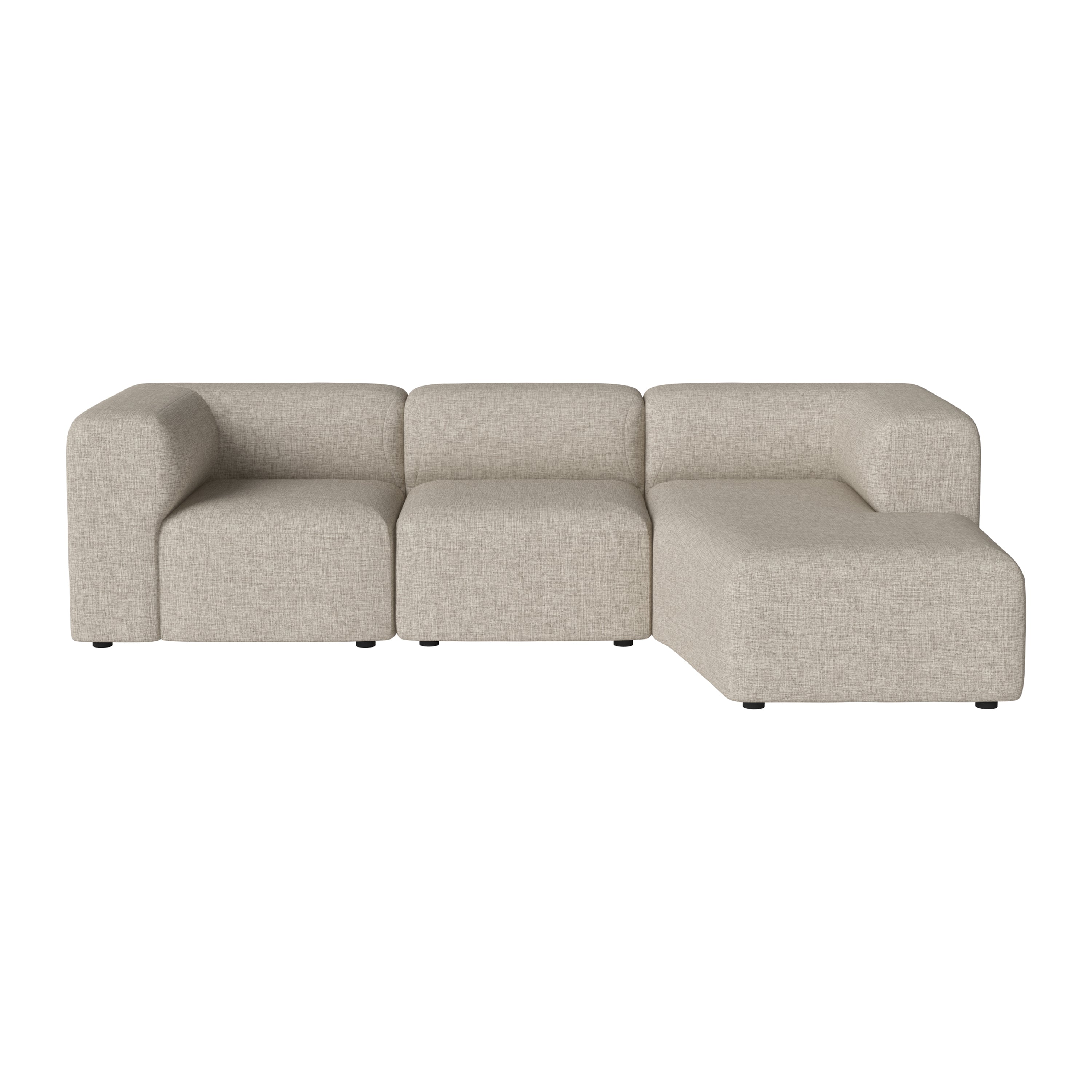 Bolia Angle 3-zitsbank met Chaise Longue Rechts - Dark Beige