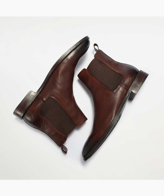 Matchin Dark Brown - Flexi Sole Leather Chelsea Boots