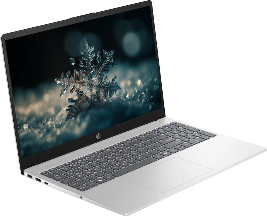 HP 15.6 Business & Student Laptop Computer with Microsoft Office 365  Intel Quad-Core Processor  Windows 11 Laptop 32GB RAM 640GB Storage (128GB UFS+512GB Docking Set)  Numeric Keypad  Natural Silver