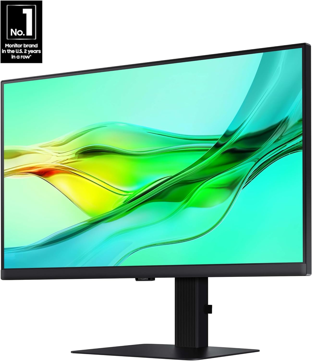 SAMSUNG 24 ViewFinity S6 (S60UD) Series QHD High Resolution Computer Monitor  100Hz  HDR10  USB-C  Built-In LAN Port  Daisy Chain Support  Easy Setup  Height Adjustable Stand  LS24D606UANXZA  2024